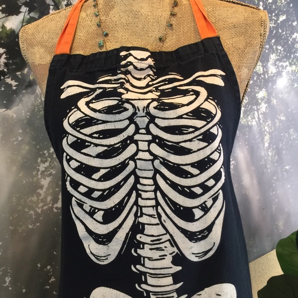 Target Other - Skeleton Apron Halloween Skelly Ribs Bones